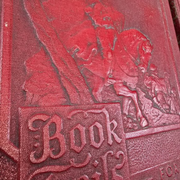 Book Trails Set 1928 Child Development Red Embossed Cover Colorful Illustrations - Picture 7 of 16